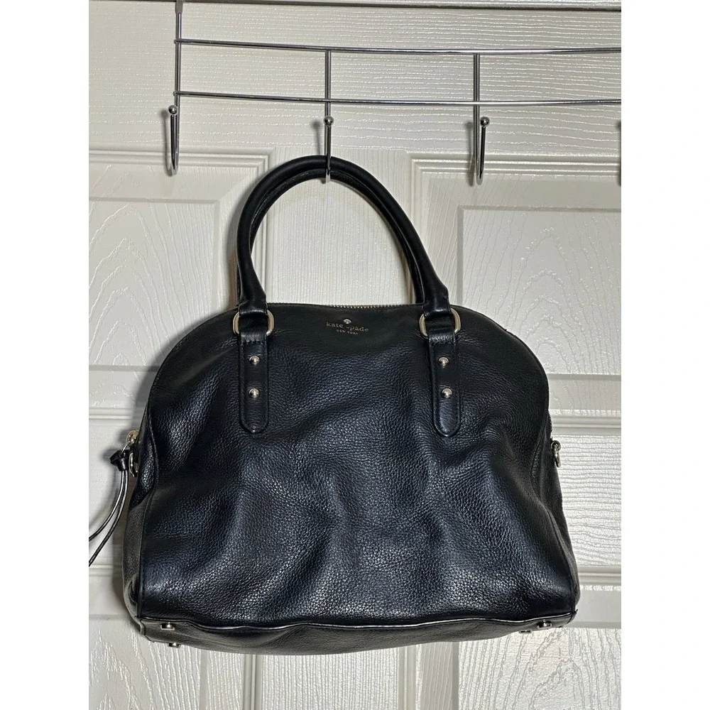 Kate Spade Black Leather Purse (missing‎ Strap)